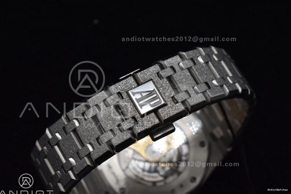 SS Versatile Frosted Bracelet 15400 1095 Edition A SS on ZF Blue Oak Royal Case 1:1 Best 41mm Dial Textured 1216